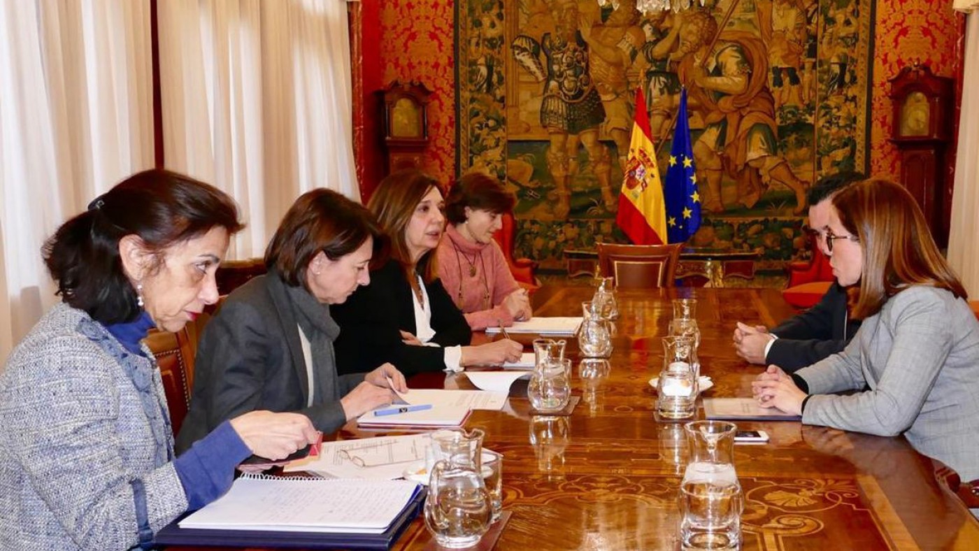 Reunión entre Castejón y representantes del Ministerio de Justicia.