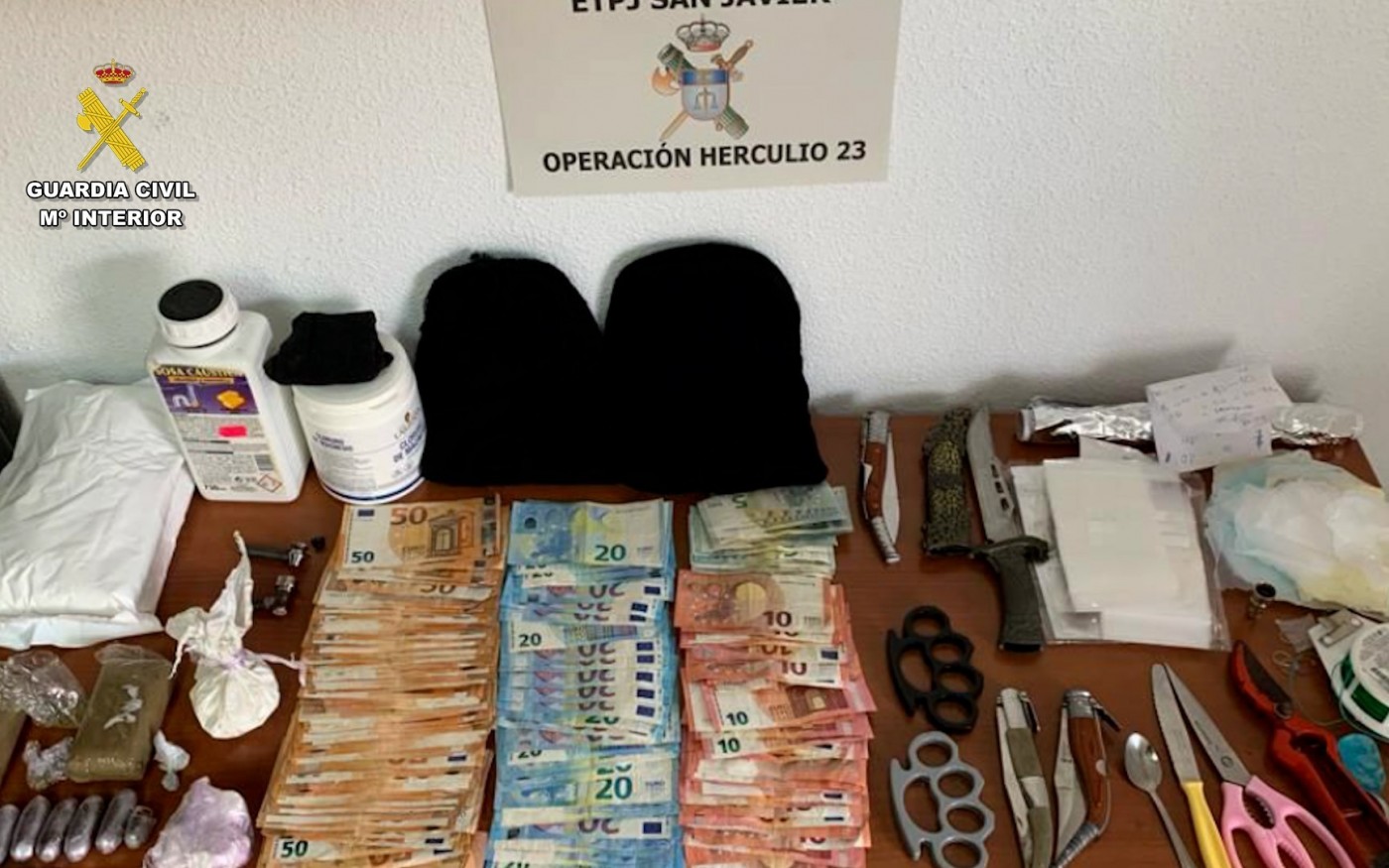 Detenidos 16 integrantes de un grupo delictivo que traficaba con drogas en el Mar Menor