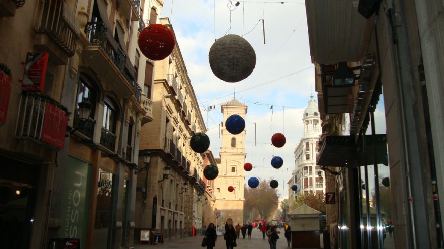 Comercios del centro de Murcia 