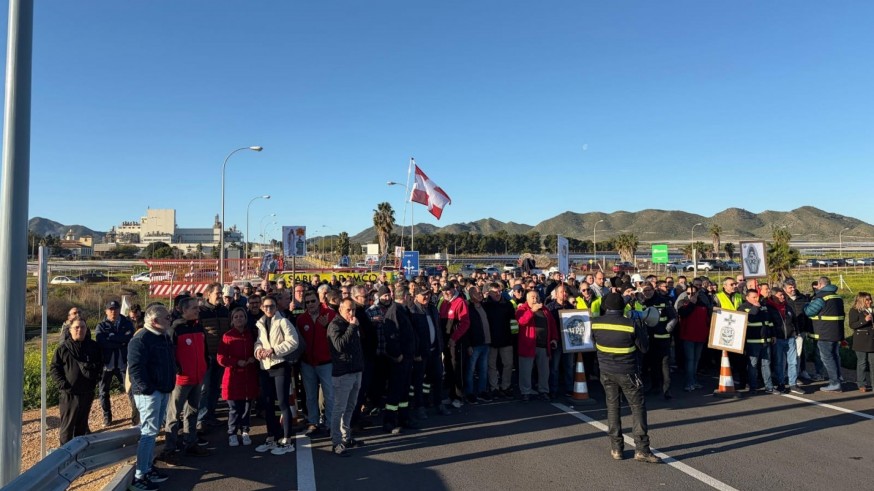 Seguimiento masivo en la cuarta jornada de huelga de los trabajadores de SABIC 