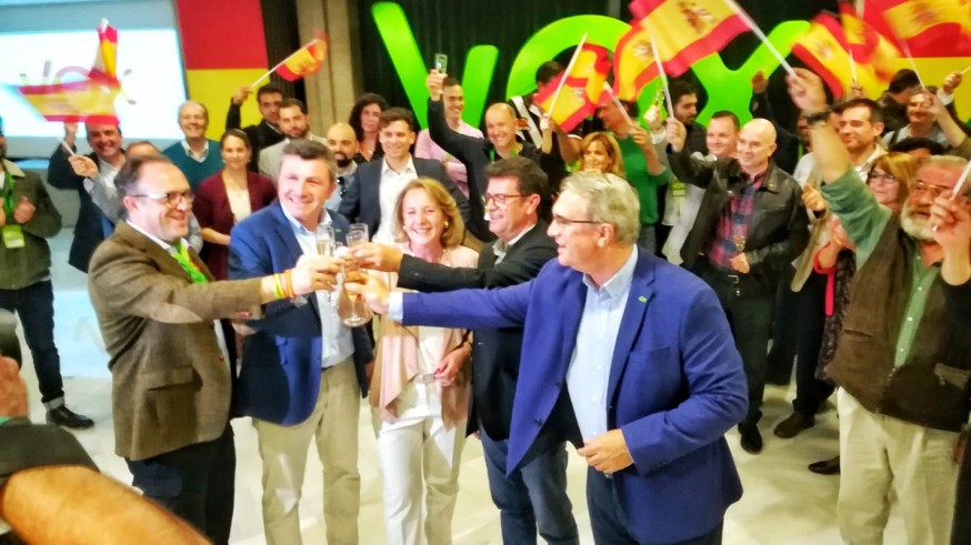 Vox celebraba los resultados en el hotel NH de Murcia