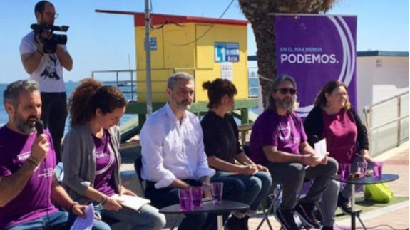 Acto de presentación de los candidatos de Podemos para las municipales del Mar Menor