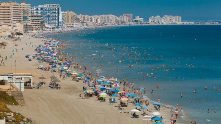 Playa de La Manga. Foto de archivo