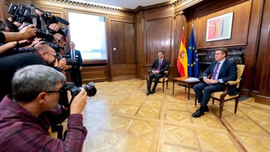 Sánchez y Feijóo, reunidos para abordar el incremento del gasto en Defensa
