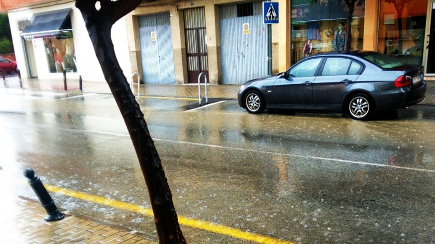 Lluvia en Mula esta tarde