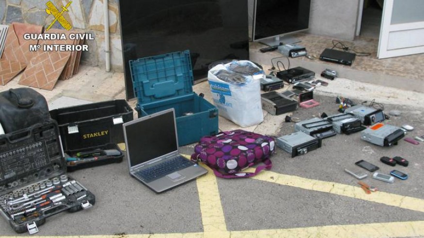 Parte del incautado a los detenidos