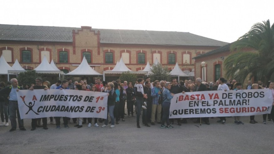 Concentración vecinal en El Palmar