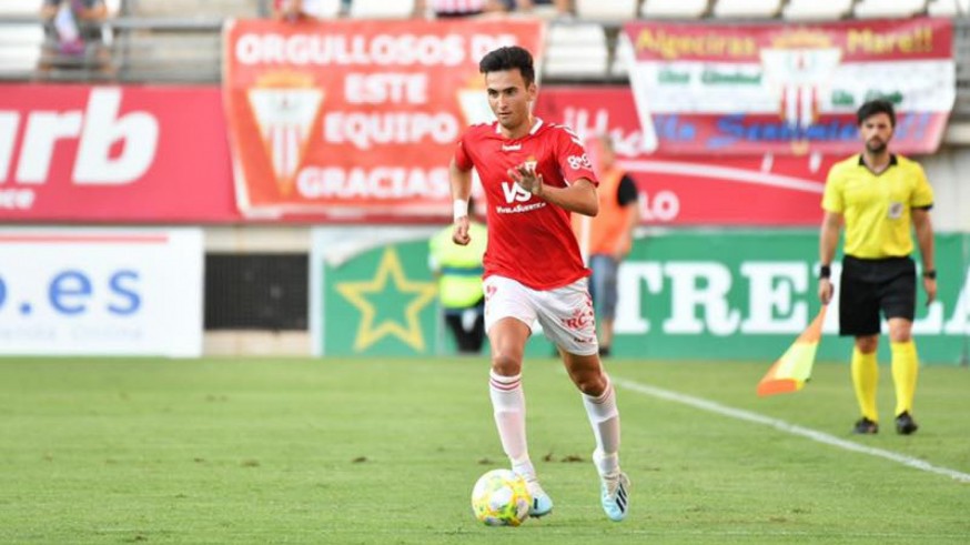 Juanma durante el partido ante el Algeciras. Foto: Real Murcia