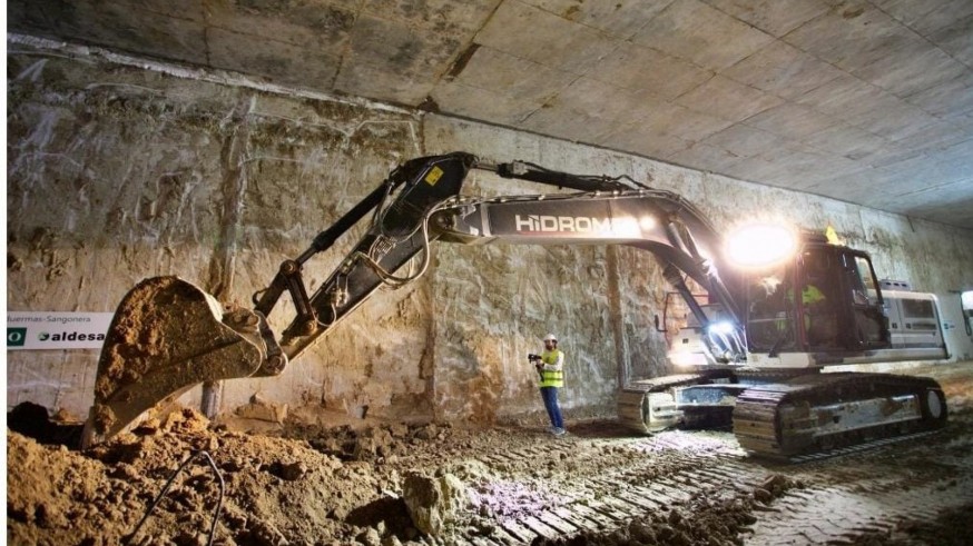 Adif AV culmina la excavación del túnel subterráneo en la zona de Barriomar, en Murcia
