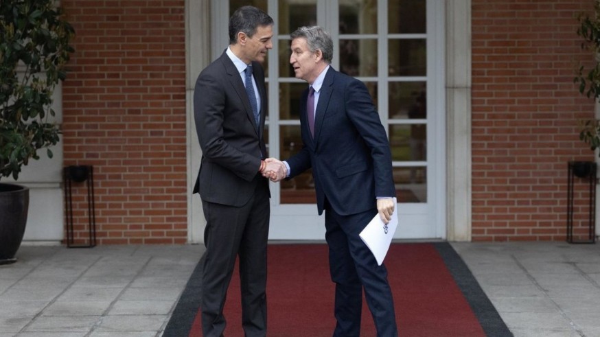 Sánchez y Feijóo se reunirán el próximo lunes en Moncloa