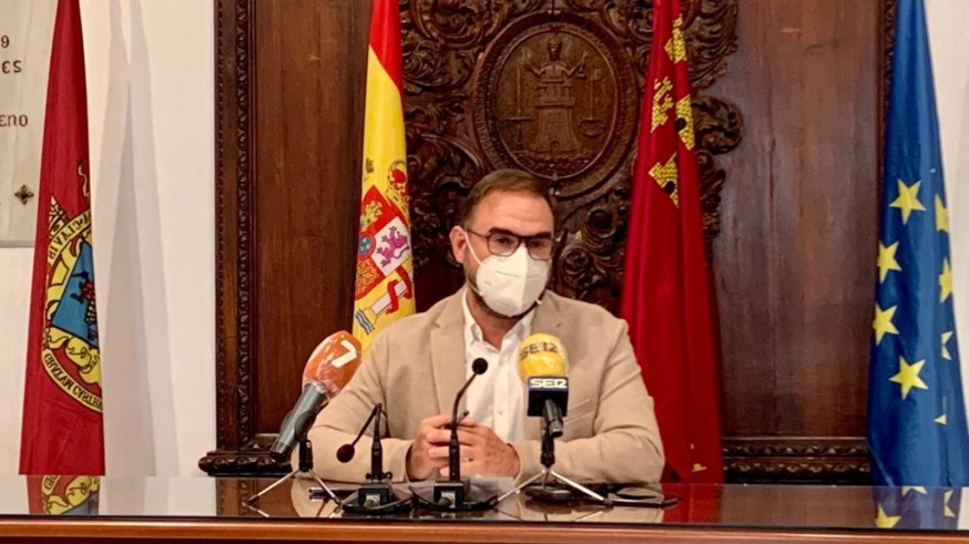 Rueda de prensa del alcalde de Lorca, Diego José Mateos Ayuntamiento de Lorca.