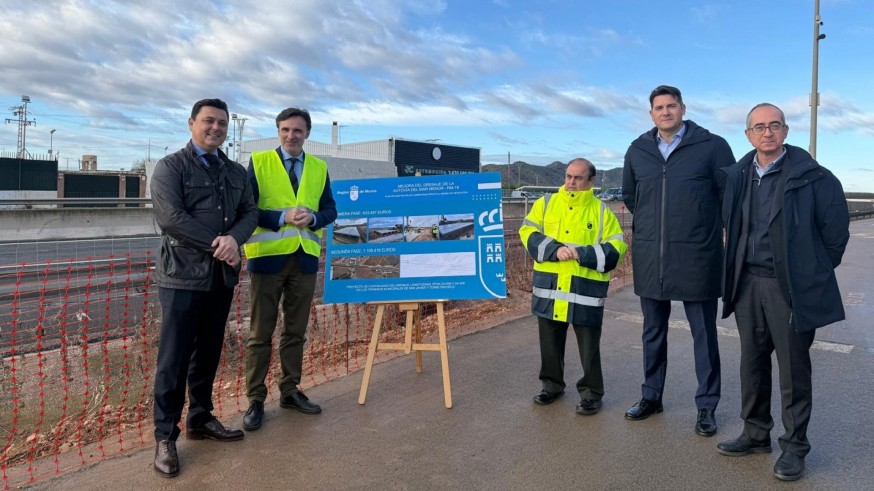 Avanzan las obras para mejorar el drenaje de la autovía del Mar Menor