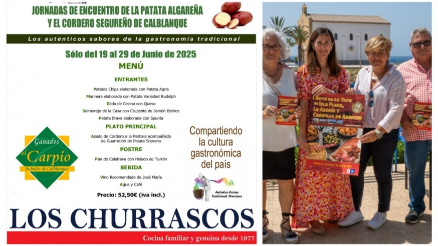 Rutas gastronómicas por la Trimilenaria. De tapas por Isla Plana y Jornadas de la patata y el cordero en El Algar