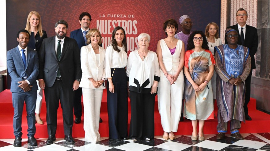 La reina Letizia defiende en Murcia los valores de "humanidad y acogida" en tiempos de incertidumbre