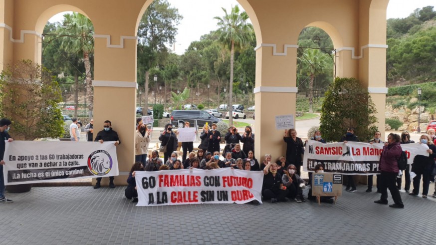 Protesta de las limpiadoras del hotel Hyatt de La Manga