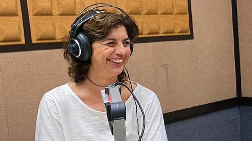 María López en en programa "La contraportada" con Lucía Hernández