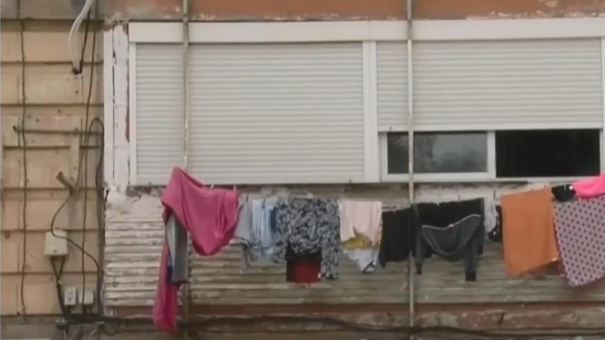 Vivienda donde ocurrió el suceso en el barrio de La Paz