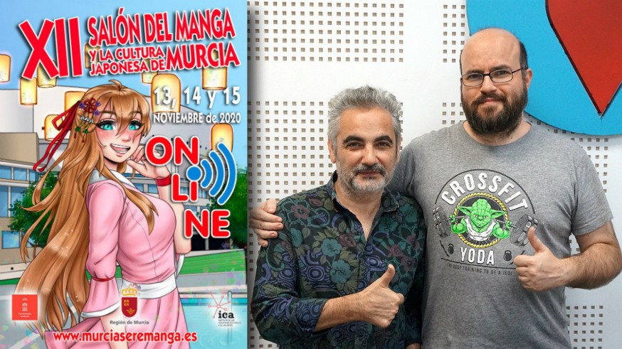 Juan Álvarez, Antonio G. Caballer y cartel del XII Salón del Manga de Murcia