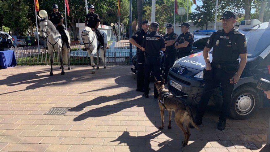 350 agentes de la Policía Nacional de Murcia participan en el dispositivo especial de seguridad establecido para la Feria 