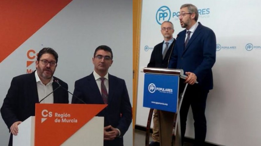 Miguel Sánchez (C's) y Víctor Martínez (PP)