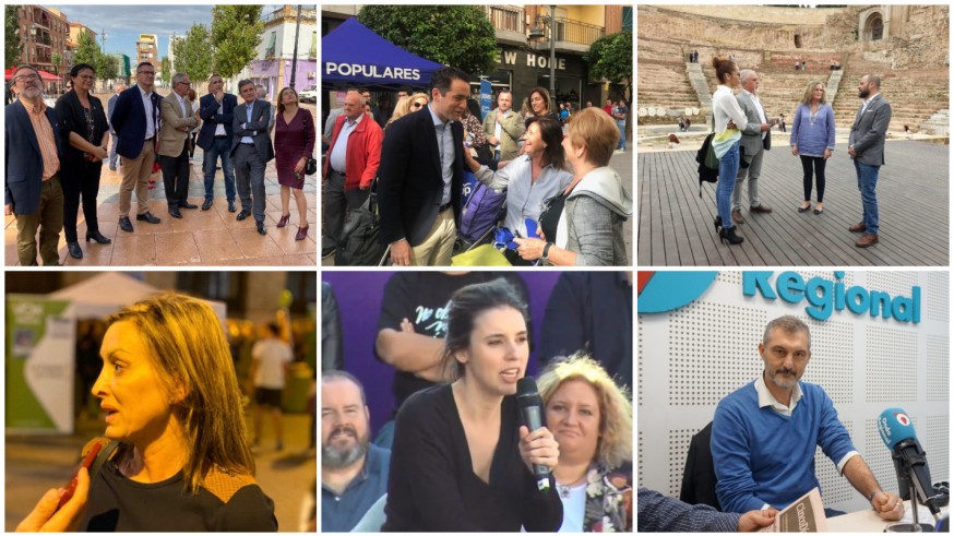 Actos de campaña electoral de PP, PSOE, C's y Unidas Podemos. ORM