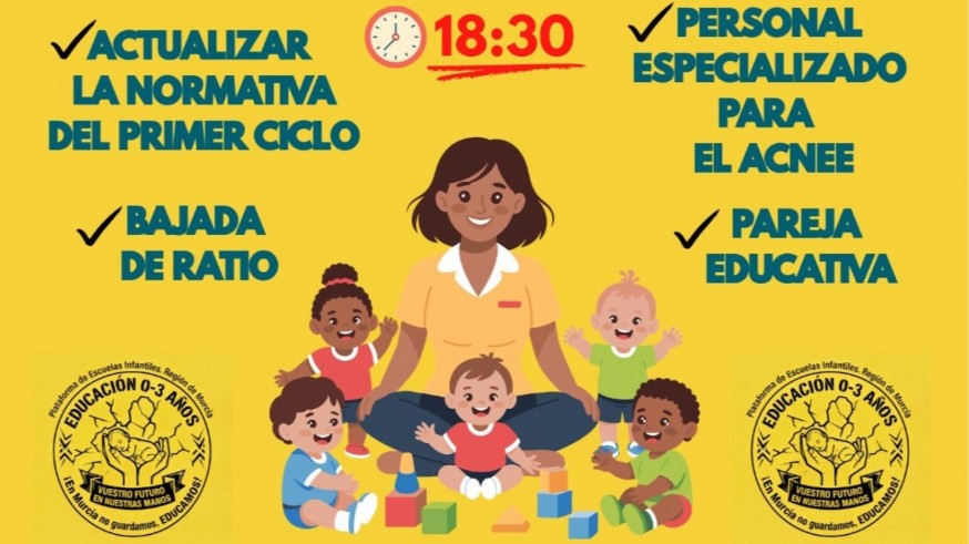 Piden bajar ratios en el primer ciclo de Infantil y mejoras laborales para las privadas