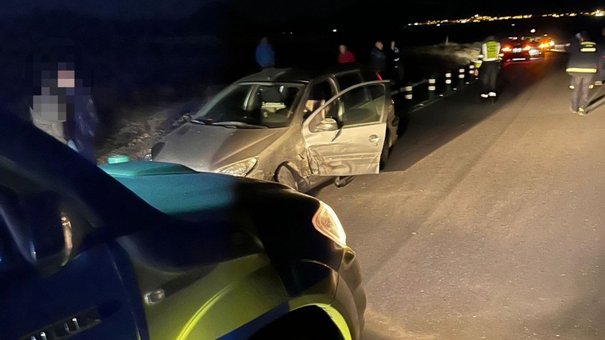 Herido grave en una colisión de tráfico en Lorca