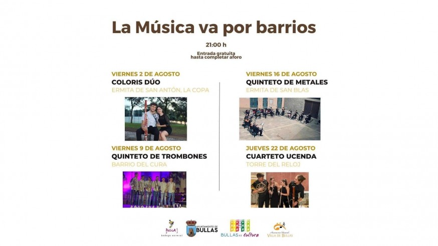 La música trata de llegar a todos los rincones de Bullas