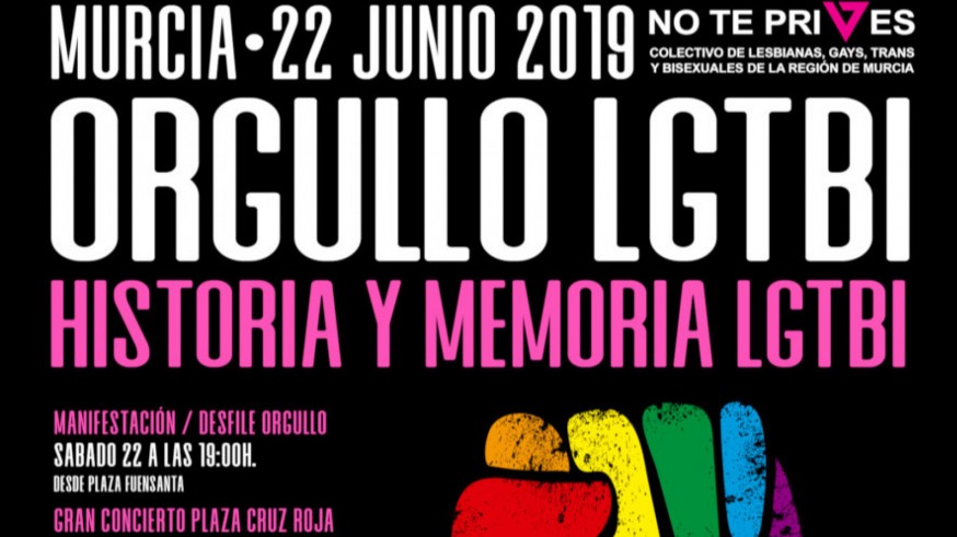 Cartel del Orgullo LGTBI de Murcia 2019