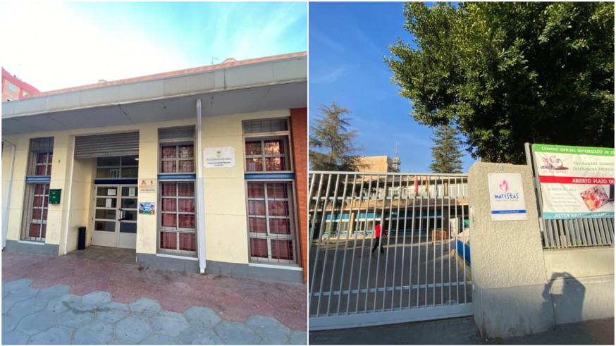 Centro de Mayores de La Flota y Colegio de Maristas en Murcia
