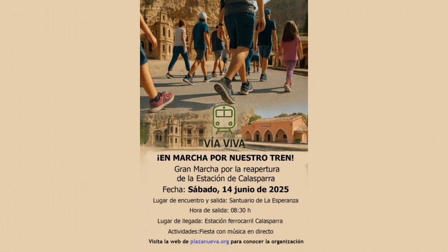 Marcha por la reapertura de la línea y la estación ferroviaria de Calasparra