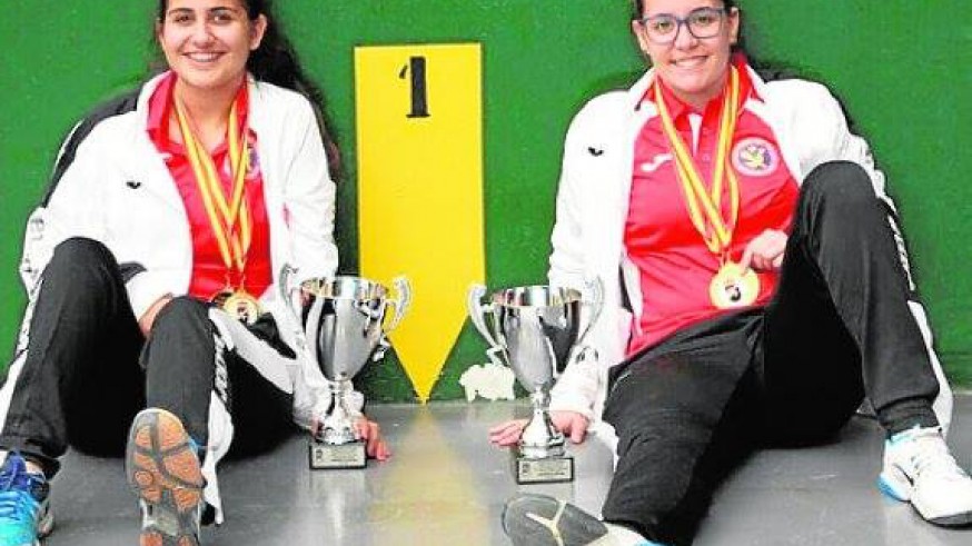 Las murcianas Ingrid Ruiz y Andrea García campeonas de España de frontenis