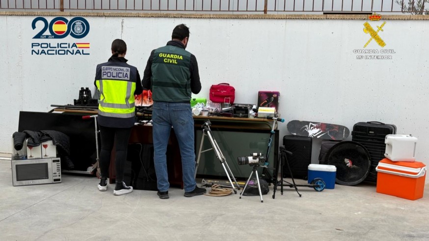 Desarticulada una banda criminal en Murcia y Alicante que había cometido 145 robos 