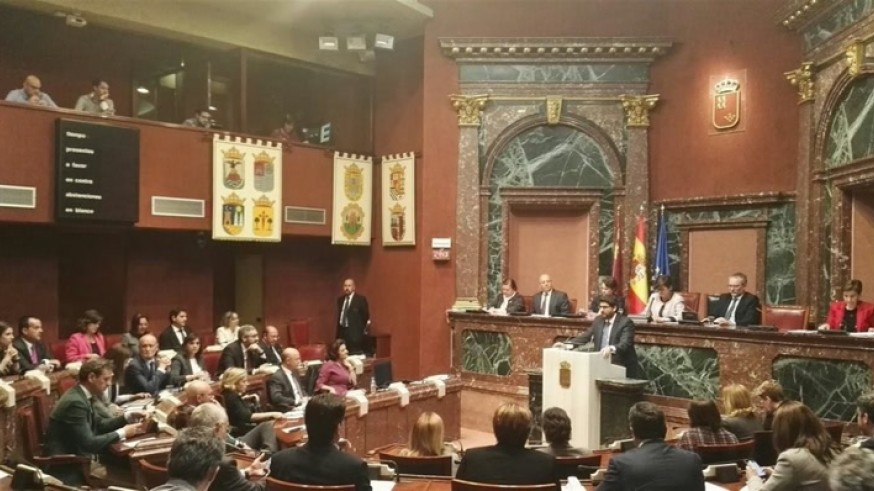 López Miras en la Asamblea Regional