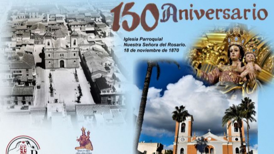 PLAZA PÚBLICA. La Iglesia Parroquial de Nuestra Señora del Rosario de Santomera cumple 150 años