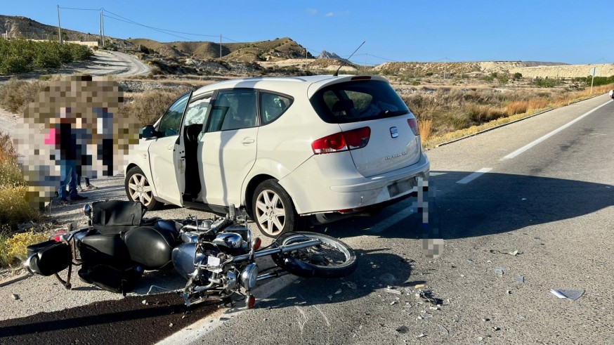 Fallece motorista en la carretera de Archena - Fortuna