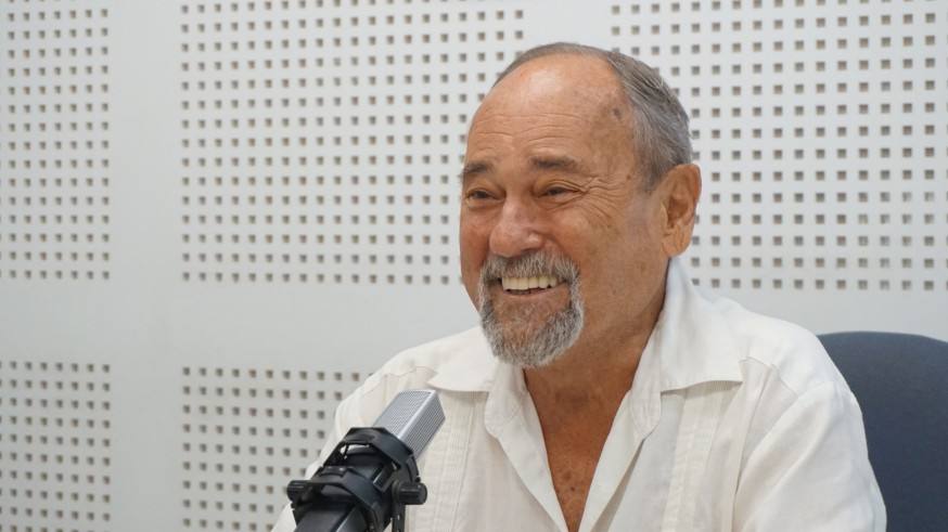 Julián Pérez Templado durante la entrevista en Plaza Pública