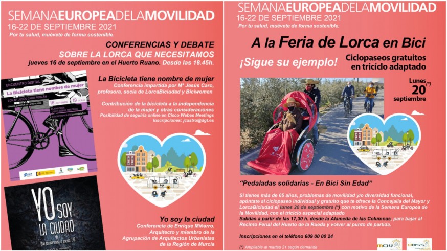 TARDE ABIERTA. La Semana Europea de Movilidad se celebra en Lorca del 16 al 22 de septiembre