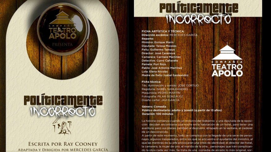 Enredos políticos y un cadáver inesperado: la compañía Apolo estrena ‘Políticamente incorrecto’ en El Algar