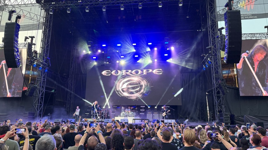 Murcia corea los himnos de Europe en una noche de nostalgia y hard rock