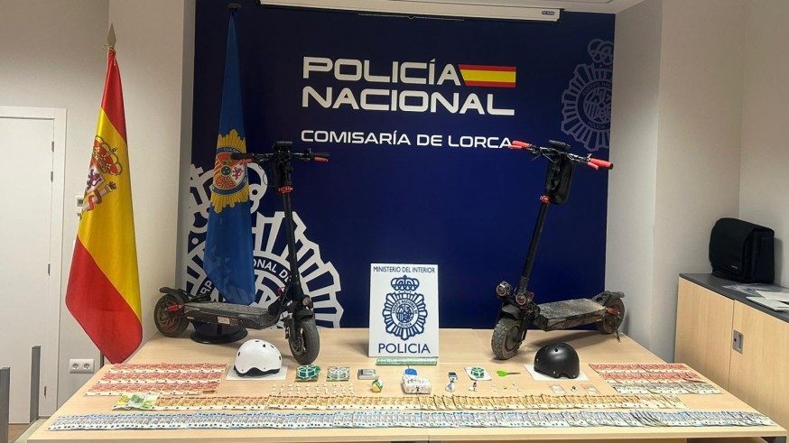Desmantelado un importante punto de distribución de cocaína en la ciudad de Lorca