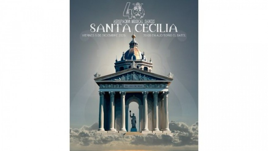 A bombo y platillo. Santa Cecilia de la Agrupación Sauces