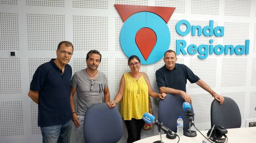 Los componentes del colectivo Trazo6: Manuel Vacas, Manuel Laguna, María José Caride y Carlos Menéndez