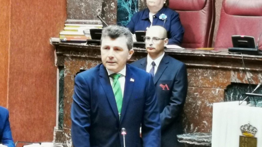 Pascual Salvador, en la Asamblea esta mañana