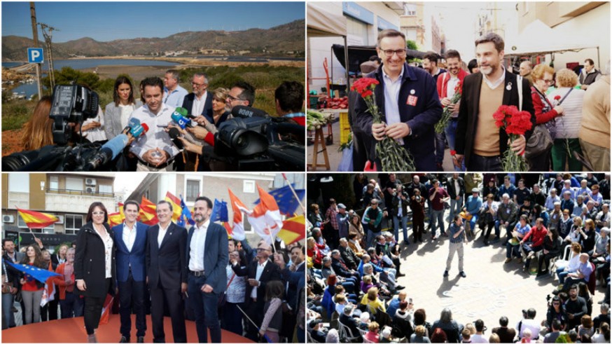 Actos de la jornada de los candidatos de PP, PSOE, Cs y Unidas Podemos. ORM