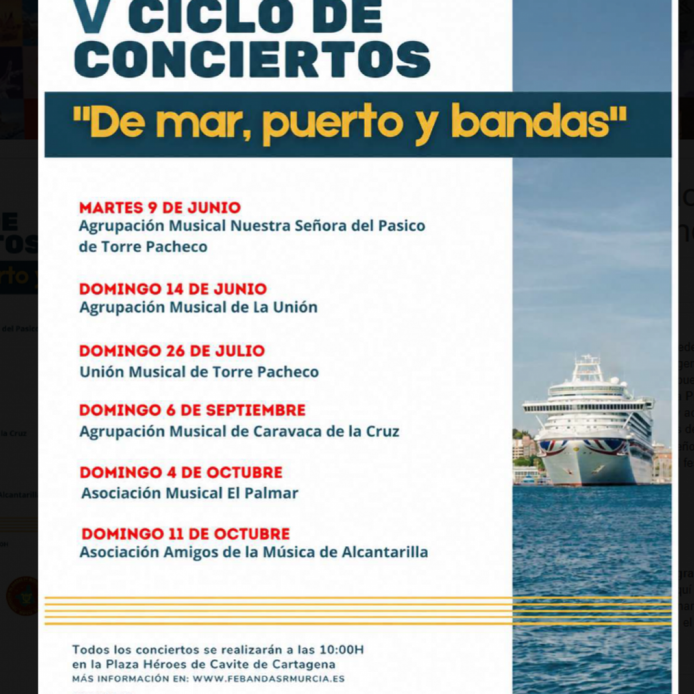 EL MIRADOR T06C197 A bombo y platillo. V Ciclo de conciertos. " De mar, puerto y bandas" (12/06/2026) episode artwork