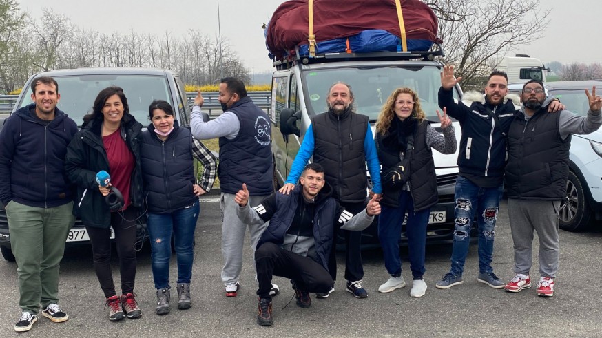 El camión de ayuda humanitaria de la UMU atraviesa Italia en el cuarto día de trayecto hasta Ucrania