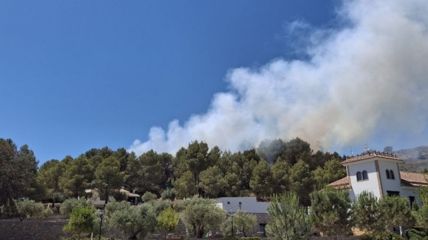 Controlado el incendio forestal de Bullas que ha movilizado dos helicóptetros 