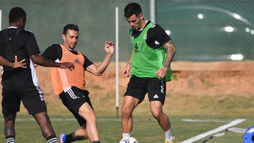 Rubén Castro, en un entrenamiento esta semana