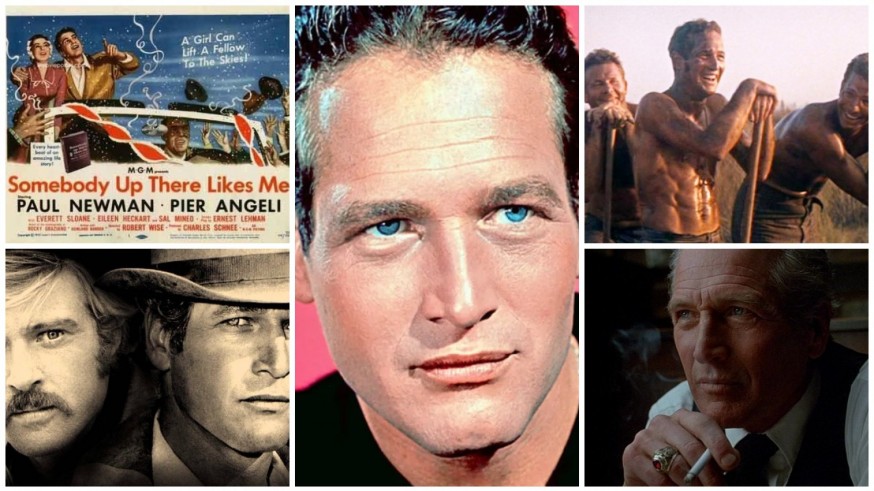Paul Newman y fotogramas de sus películas